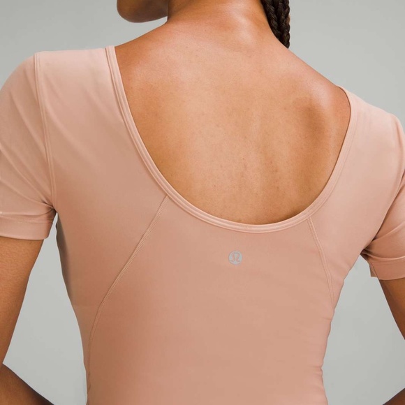 LULULEMON 🍋 Pink Clay Align Tee - size 6 - Picture 2 of 5